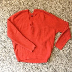 Uniqlo 3D cotton sweater rusty orange sm